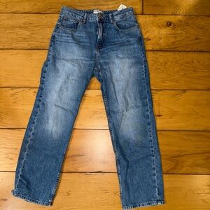 We The Free Blue Straight Jeans Timeless Style